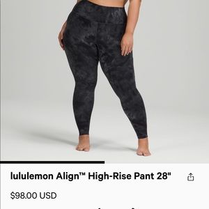 Lululemon align leggings 28”
